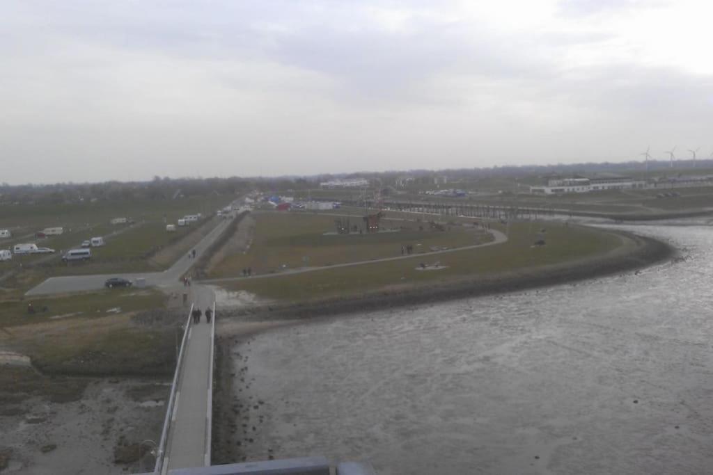 Nordsee Und Natur. Gemuetliche Fewo Mit Deichblick Dorumer Neufeld Buitenkant foto