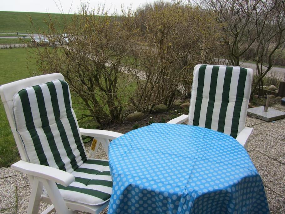 Nordsee Und Natur. Gemuetliche Fewo Mit Deichblick Dorumer Neufeld Buitenkant foto