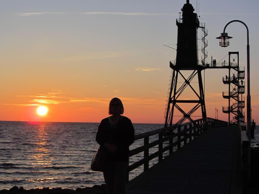 Nordsee Und Natur. Gemuetliche Fewo Mit Deichblick Dorumer Neufeld Buitenkant foto